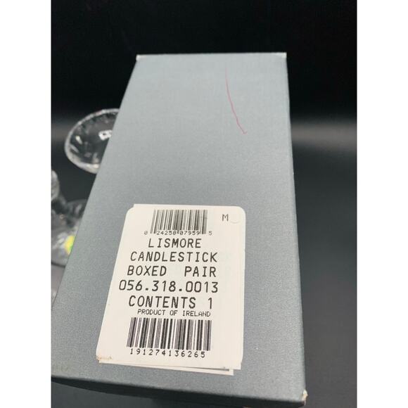 Waterford Crystal Lismore Vintage Candle Stick Holders with Original Box - Picture 5 of 8